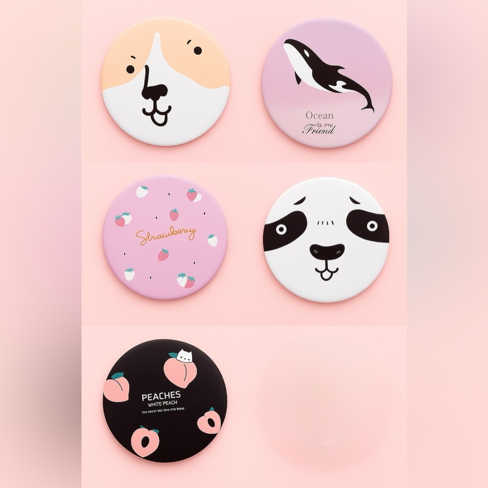5 Mini Compact Round Mirror